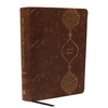 KJV, Journal the Word Bible, Imitation Leather, Brown, Red Letter Edition, Comfort Print: Reflect, Journal, or Create Art Next to Your Favorite Verses - Imitation Leather