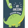 My Awesome Sticker Book: Blank Sticker Book for Collecting Stickers - Permanent Sticker Collecting Album for Kids - Premium Dinosaur Cover - Paperback