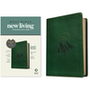 NLT Personal Size Giant Print Bible, Filament Enabled (Leatherlike, Evergreen Mountain, Red Letter) - Imitation Leather