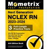 Next Generation NCLEX RN 2023-2024 - 3 Full-Length Practice Tests, NCLEX RN Examination Secrets Prep Review with Step-By-Step Video Tutorials: [6th Ed - Paperback