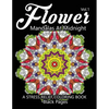 Flower Mandalas at Midnight Vol.2: Black pages Adult coloring books Design Art Color Therapy - Paperback