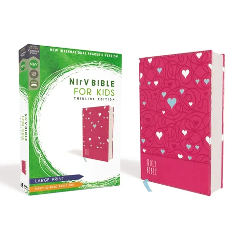 Nirv, Bible for Kids, Large Print, Leathersoft, Pink, Comfort Print: Thinline Edition - Leather