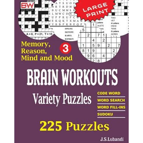 BRAIN WORKOUTS Variety Puzzles 3 - Paperback