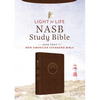Light for Life NASB Study Bible (Mahogany Lighthouse) - Imitation Leather