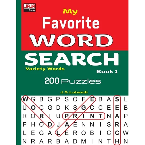 My Favorite WORD SEARCH Book 1 - Paperback