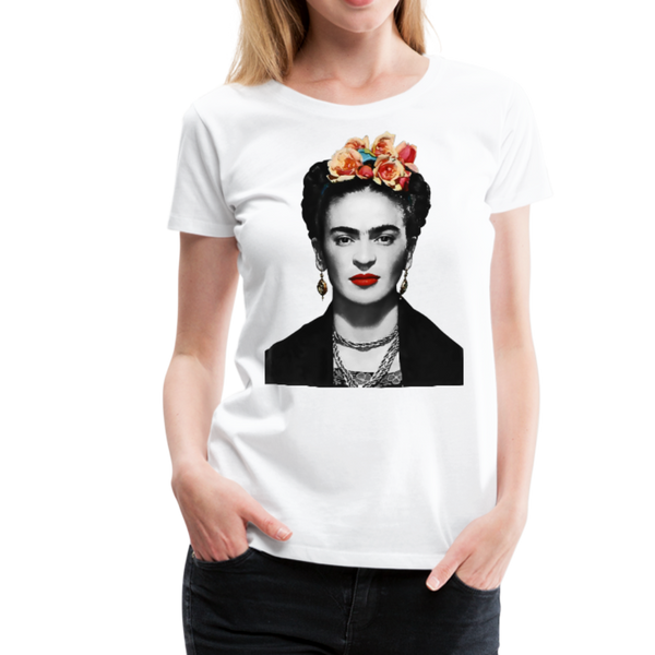 Frida Kahlo With Flowers Poster Artwork T-Shirt