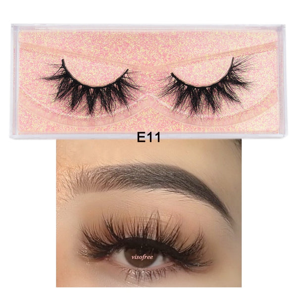 Mink Eyelashes Hand Made Crisscross False Eyelashes Cruelty Free Dramatic 3D Mink Lashes Long Lasting Faux Cils for Makeup Tools - Webster.direct