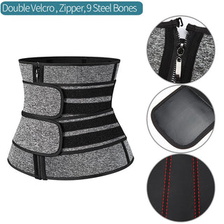 Buy 9-bones-grey-4 Men Waist Trainer Abdomen Slimming Body Shaper