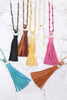 Leather Tassel Necklace