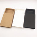 20pcs/Lot White/Black/Kraft Gift Box Retail Black Kraft Paper Drawer Box, Blank Gift Cardboard Boxes Carton Box (Custom Logo)