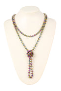 8mm Longline Hand Knotted Necklace