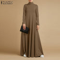 Autumn Turtleneck Long Sleeve Sundress