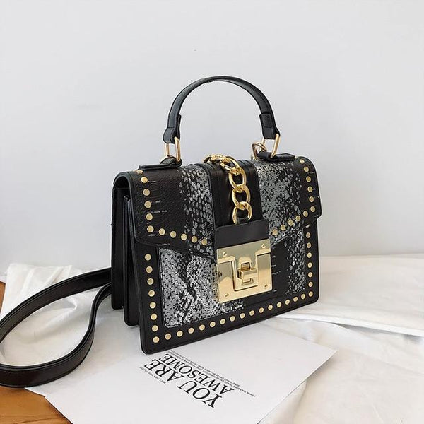 Luxury Small Cross Body Chain Rivet Handbag