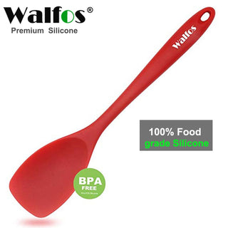 WALFOS Food Grade Silicone Cooking Spoon Essential Heat-Resistant Flexible Nonstick