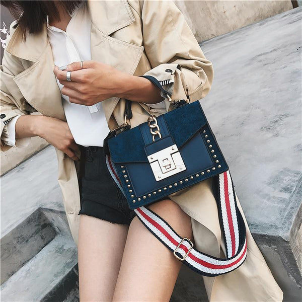 Luxury Small Cross Body Chain Rivet Handbag