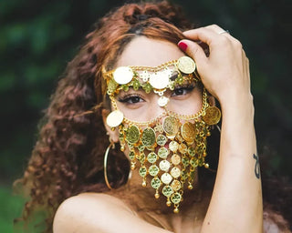 Coin Bell Masquerade Mask