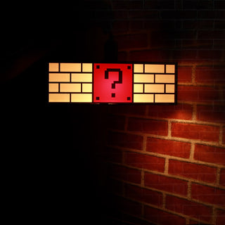 Video Game Question Mark Block Hanging Lamp