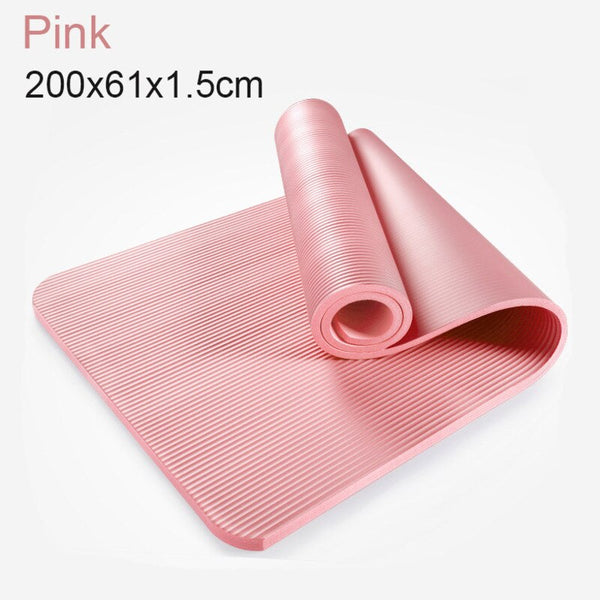 185cm Enlarged Fitness Mat Yoga Mat Men Gym Exercise Mat Esterilla Yoga Tapete Pad Lengthen Non-Slip for Beginner With Yoga Bag