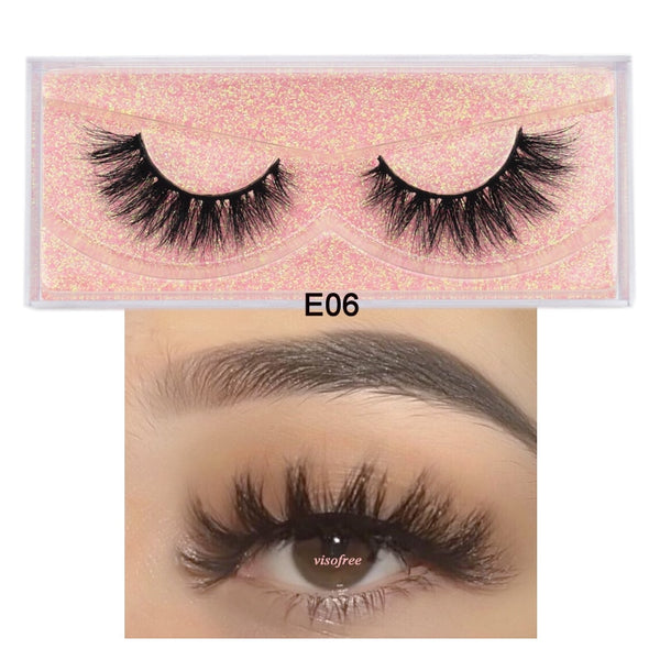 Mink Eyelashes Hand Made Crisscross False Eyelashes Cruelty Free Dramatic 3D Mink Lashes Long Lasting Faux Cils for Makeup Tools - Webster.direct