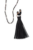 Leather Tassel Necklace