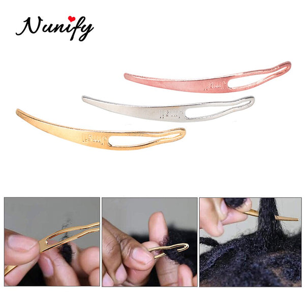 Nunify Gold Silver Rose 3 Colors Dreadlock Interlocking Needles Dreads Hooks Maintaining Hair Tools Braid Accessories