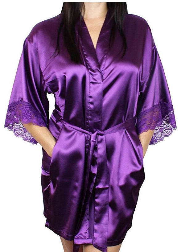 Women's Autumn Style Sexy Lace Bathrobes