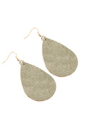 Hde2272 - Teardrop Leather Earrings