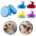 Silicone Hair Brush Shampoo Scalp Brush Comb Head Spa Slimming Massage Brush Body Hair Washing Comb Shower Bath Brush Dropship