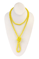 8mm Longline Hand Knotted Necklace