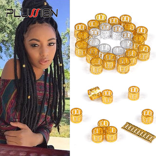 Hair Ring for Braids Hair Clips 100 Pcs Dreadlock Beads