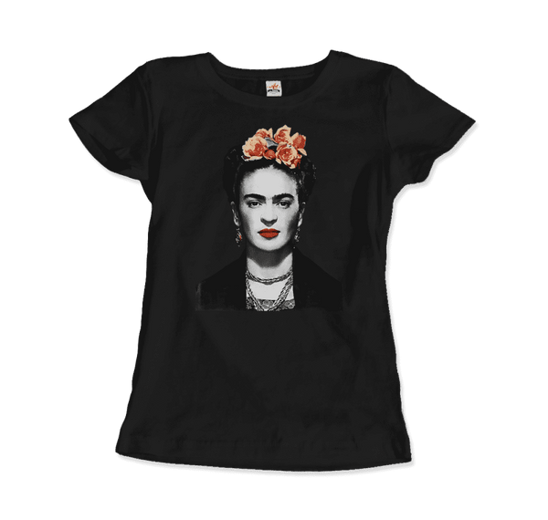 Frida Kahlo With Flowers Poster Artwork T-Shirt