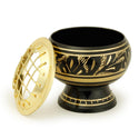 Black Brass Burner With Net Top