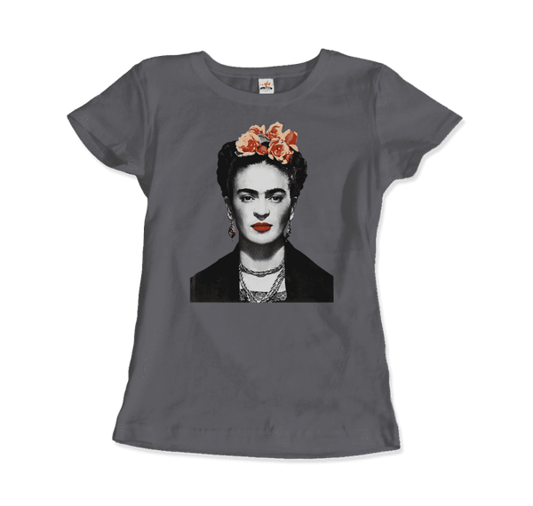 Frida Kahlo With Flowers Poster Artwork T-Shirt