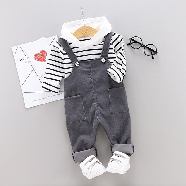 Hooded+Pant 2pcs Outfit Suit Boys Clothing Sets