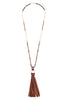 Leather Tassel Necklace