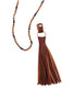 Leather Tassel Necklace