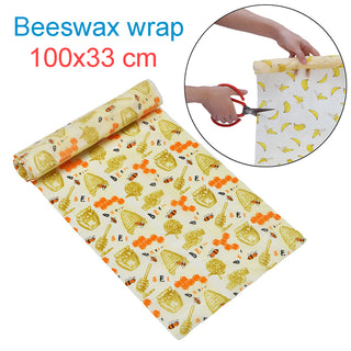 Beeswax Food Wrap Reusable Eco-Friendly Food Cover Sustainable Seal Tree Resin Plant Oils Storage Snack Wraps